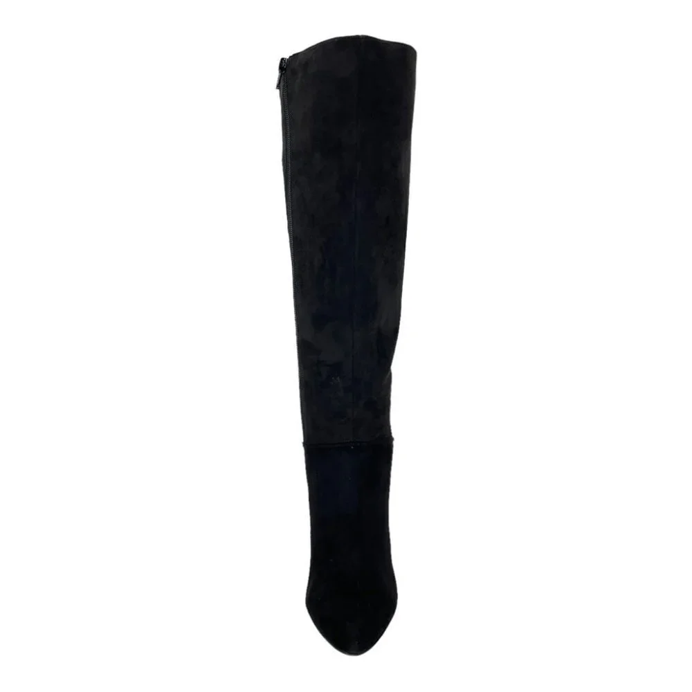 International Concepts Taisa Black Microsuede Knee High Womens Boots Size 9M - Picture 4 of 10